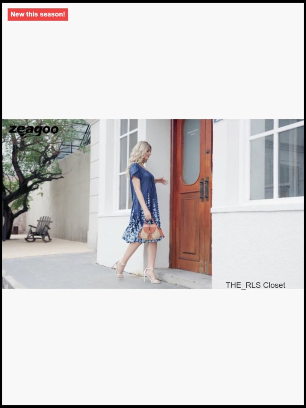 Pleated Midi A-Line Dress with Pockets, Short Sleeve, Casual Summer - Picture 7 of 7